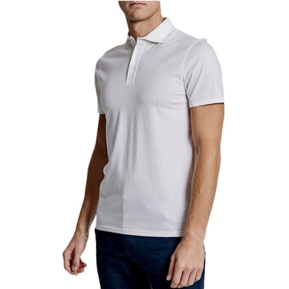 Bruun and Stengade NWT Men’s Natesan Regular-Fit Polo Shirt in White Size XXL